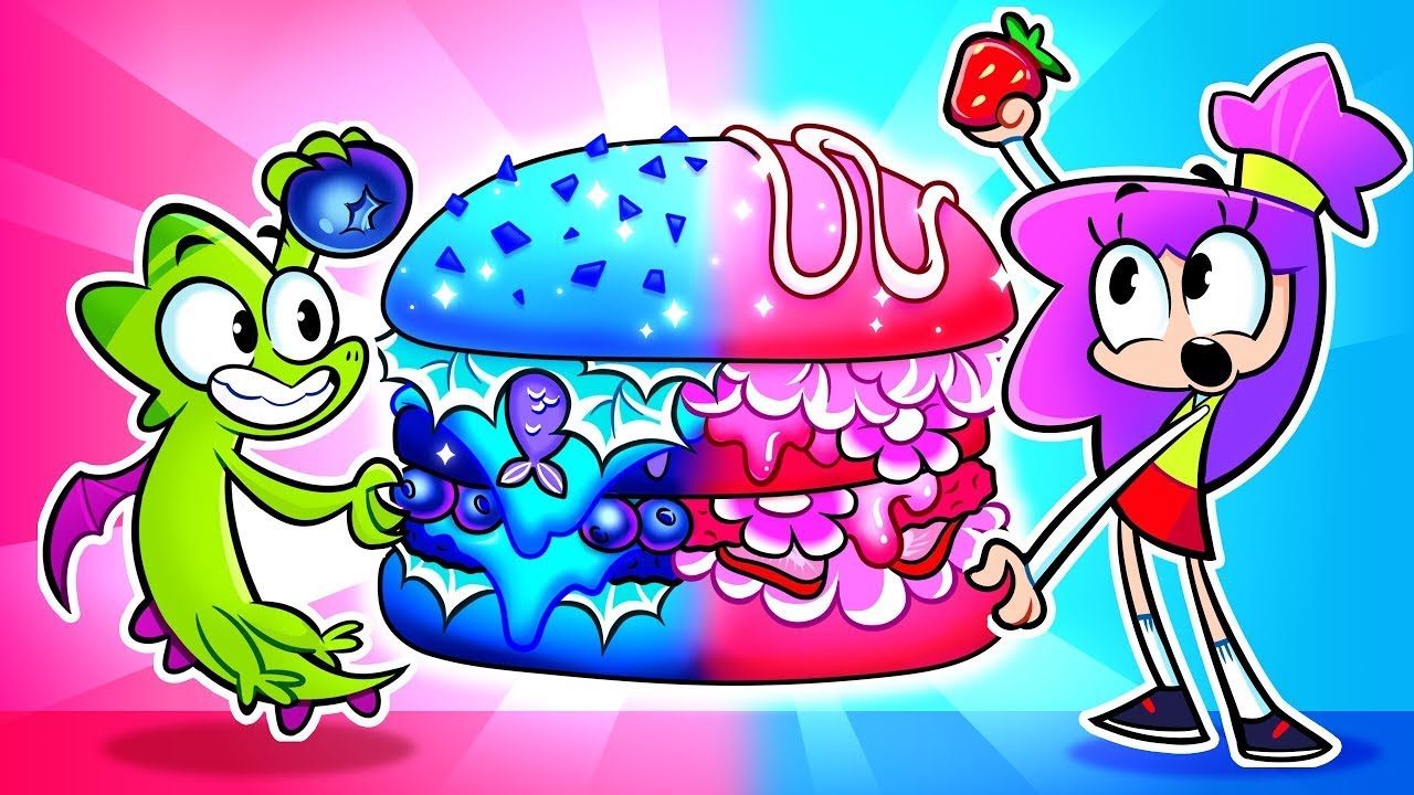 💖 Pink VS Blue 💙 Love in the Sky! Learn Colors | Funny Cartoons For Kids | Shiny Box TV