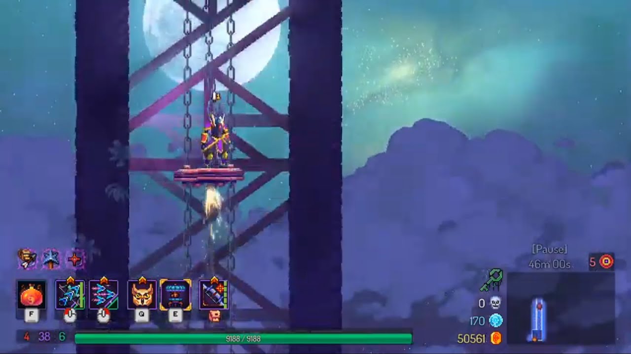 dead cells - nothing left to collect achievement (beating the 5 bc boss hitless)