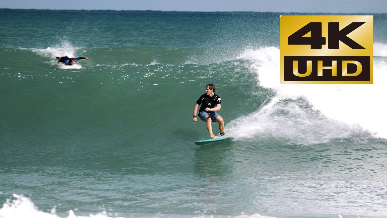 Surfing at Juno Beach Pier - Juno Beach, Florida 1-28-22 - 4K UHD Lumix G9