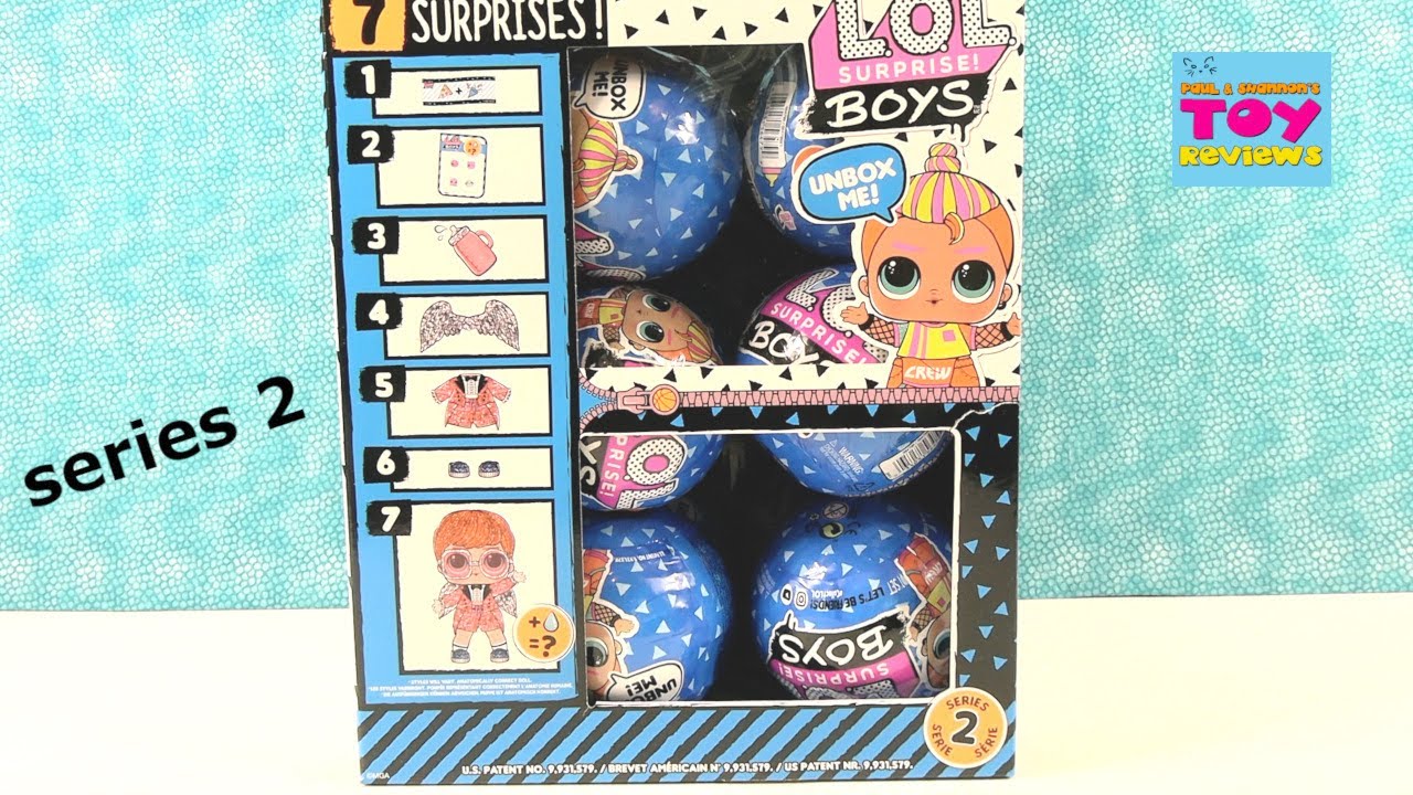 LOL Surprise Boys Series 2 Full Box Doll Opening Part 1 Review | PSToyReviews