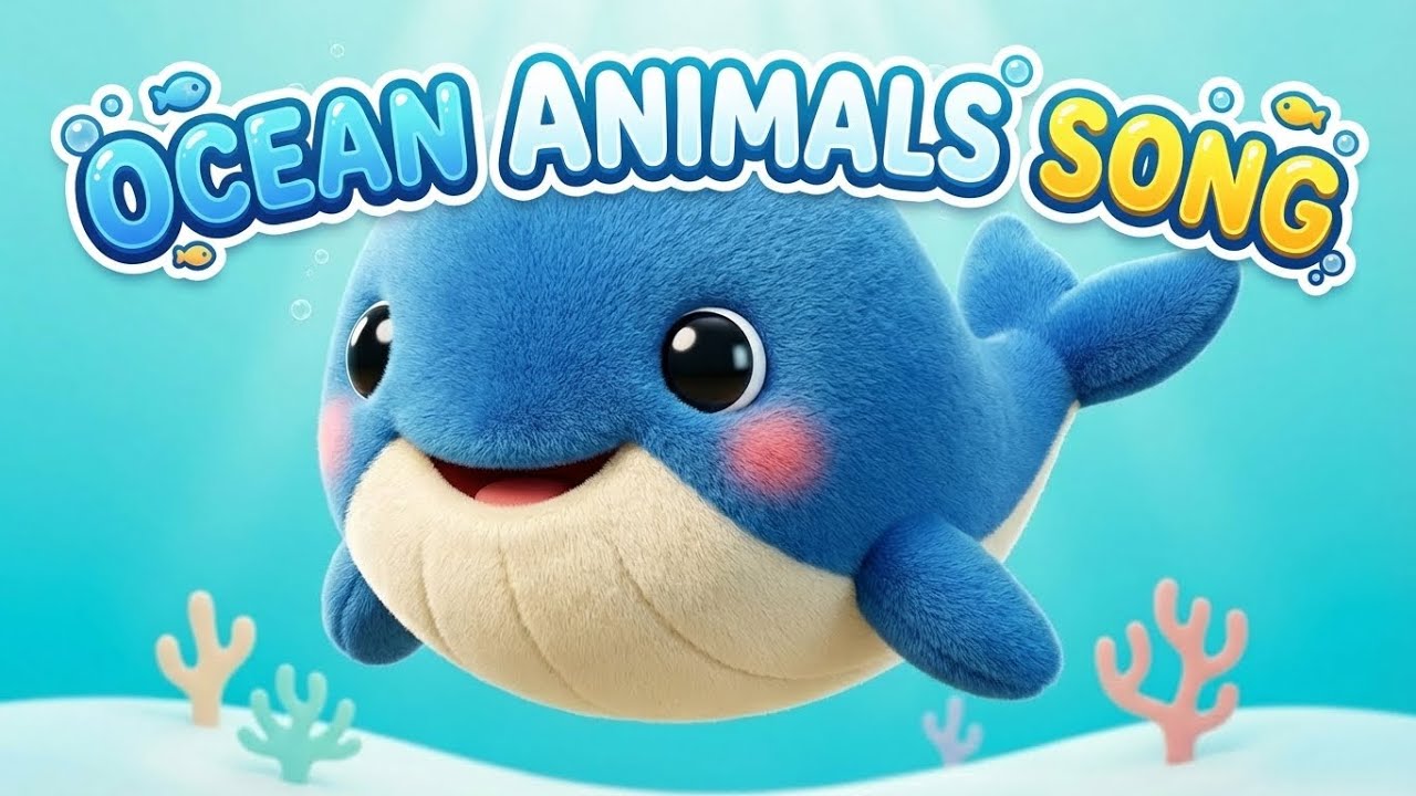 Learn Sea Animal Names for Kids | 3D Ocean Animals Song | Park Bling