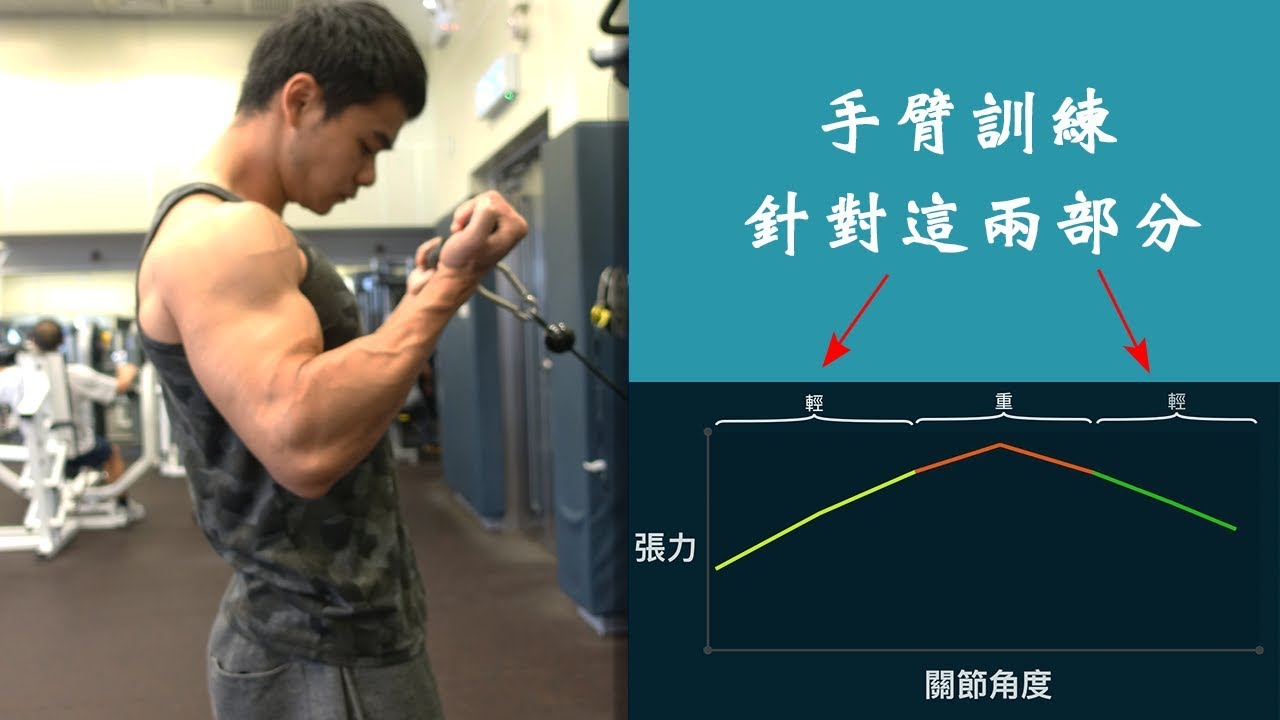 手臂訓練 - 力量曲線原理 (針對弱處!)