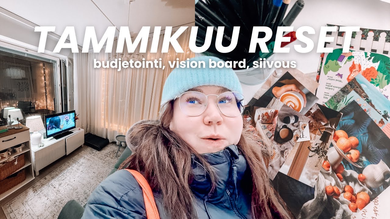 Hello tammikuu ✨ Kuukauden reset | budjetointi, siivous & vision board