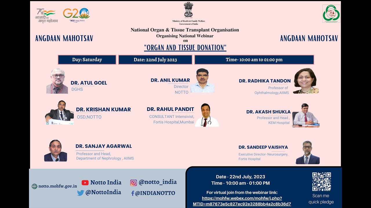 National Webinar on Organ Donation