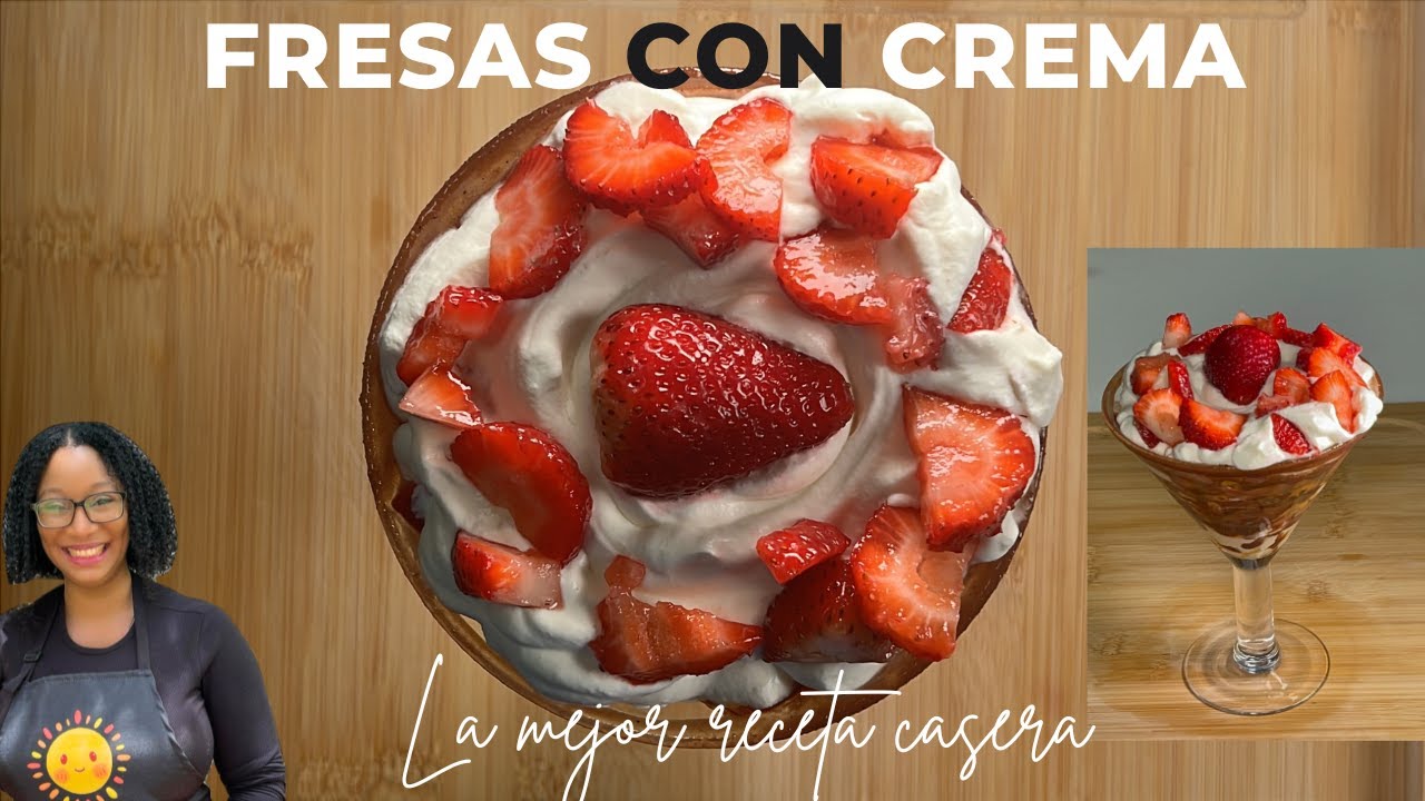 Healthy Strawberries and Cream | No Refined Sugar & Super Easy 🍓✨