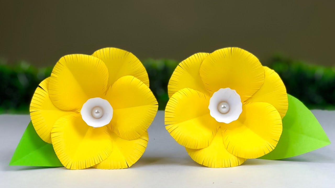 Amazing Paper Flower Making | Paper Flowers | Home Decor | Flower Making | Paper Craft | Crafts DIY