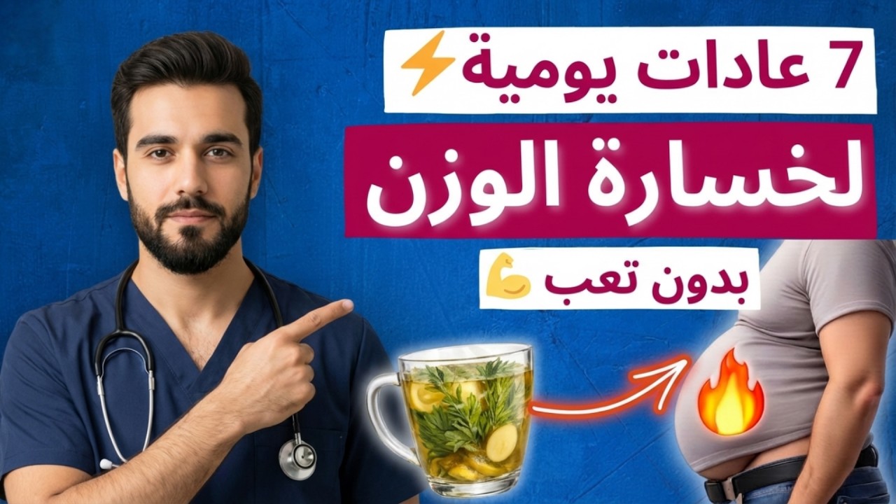 سبعة عادات يومية لخسارة الوزن بسرعة وحرق دهون البطن بدون حرمان 💪