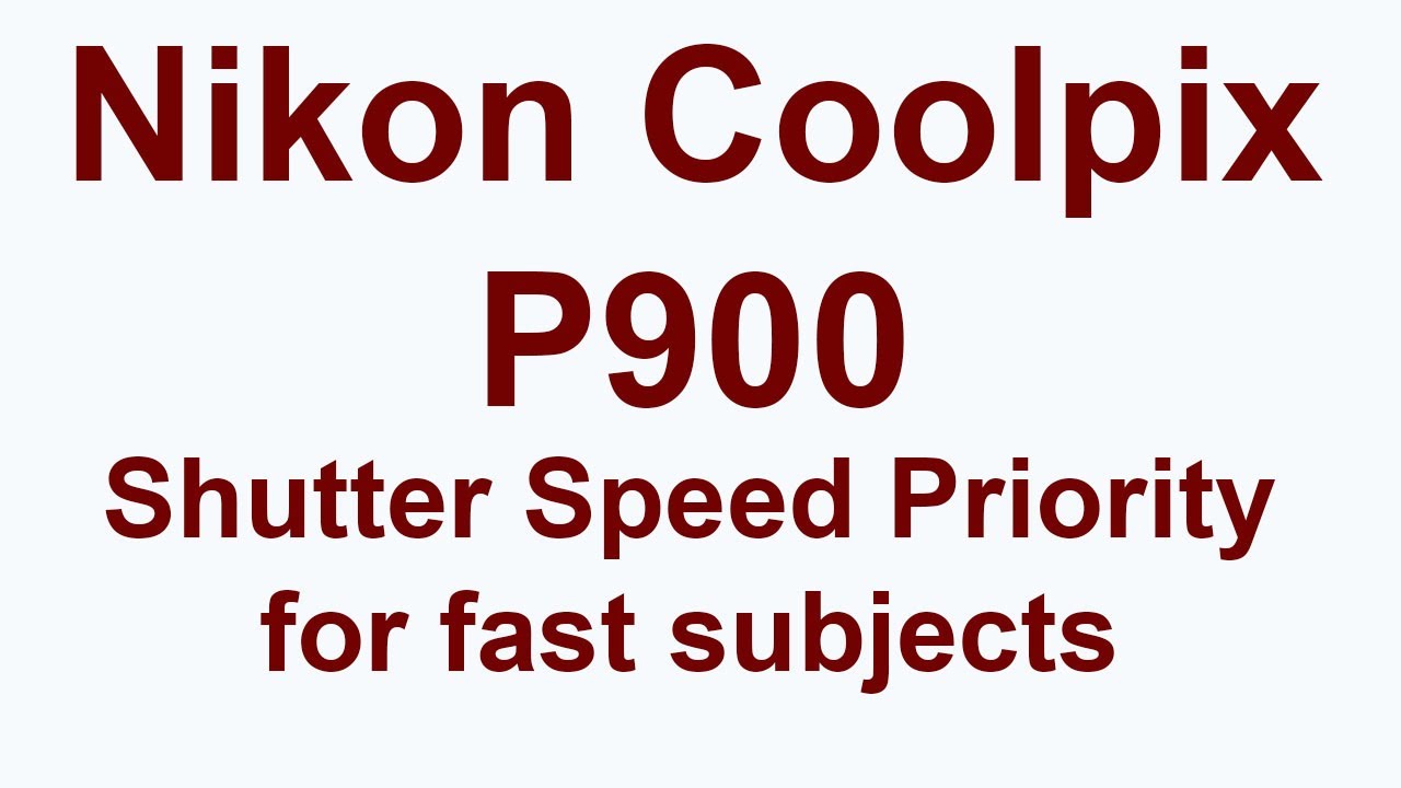 Снимайте движущиеся объекты с помощью Nikon Coolpix P900 в режиме приоритета выдержки