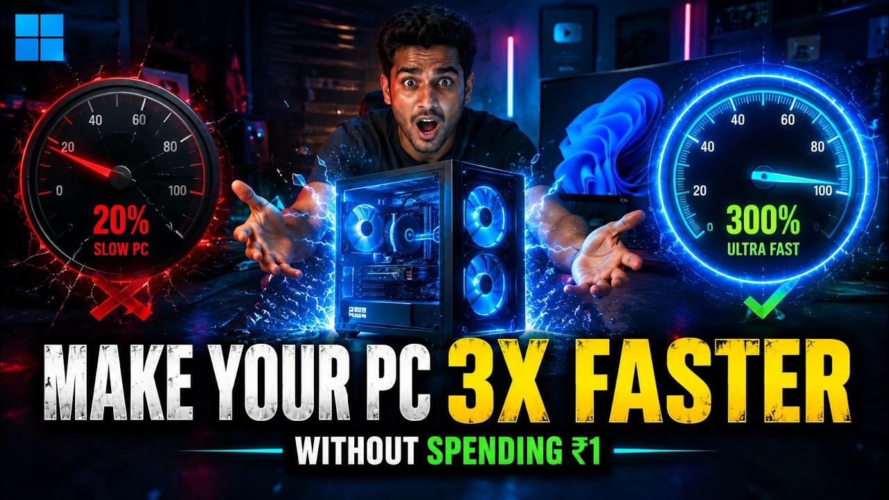 Windows 11 Running Slow? Make It 3X Faster Without Upgrading (2026)