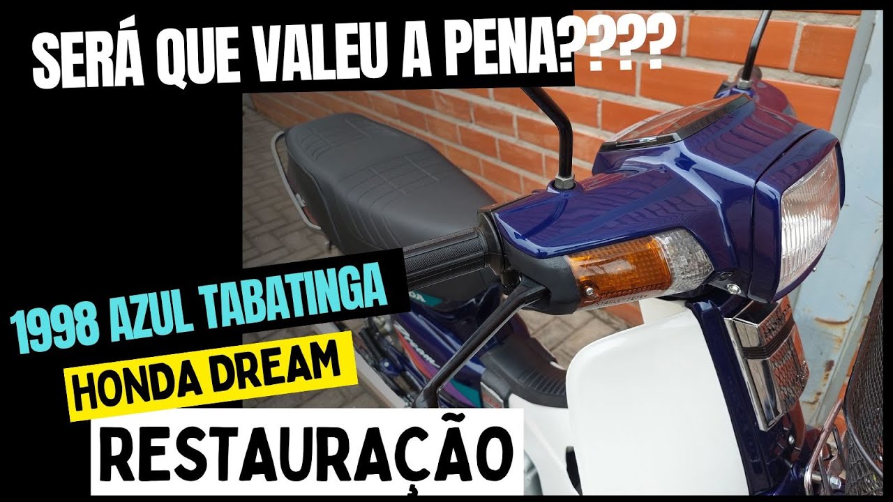 SERA QUE VALEU A PENA?? RESTAURAÇÃO COMPLETA NESSA LINDA HONDA DREAM 1998 AZUL TABATINGA... EP FINAL