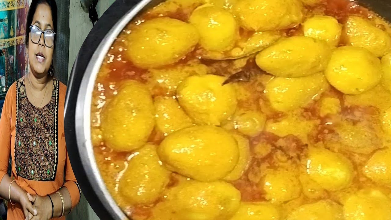 অনুষ্ঠান বাড়ির নিরামিষ আলুর দম/বাইরে থেকে আর রাঁধুনি দরকার নেই নিজেই বানিয়ে নিন সবাই আঙ্গুল চাটবে|