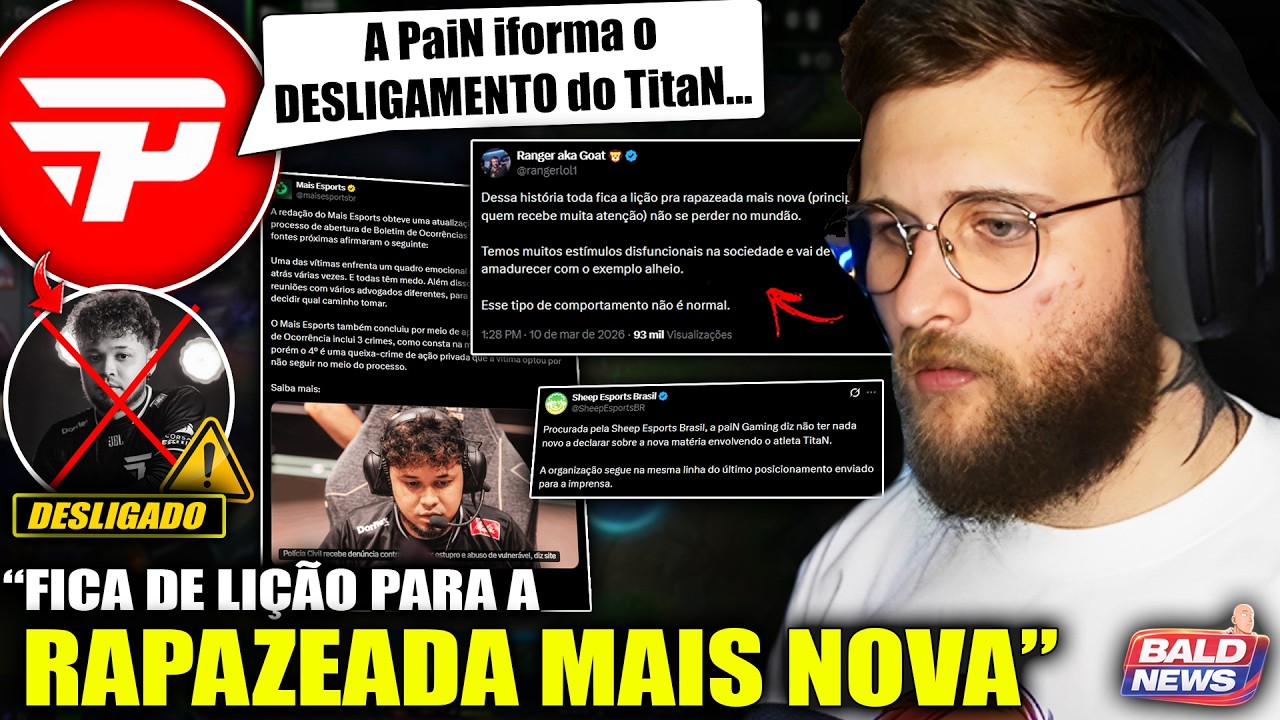 URGENTE! PaiN anuncia o DESLIGAMENTO do TitaN! Revolta aconselha Pain e Tay comenta sobre RED