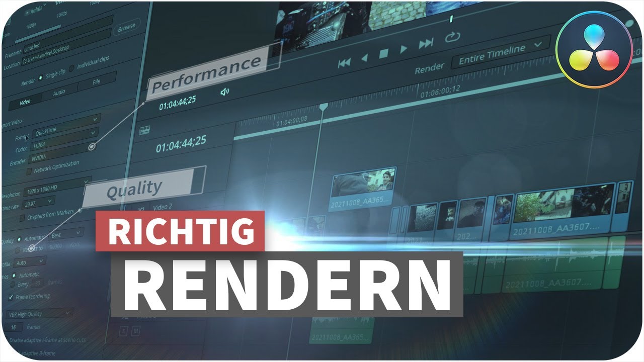 Die BESTEN SETTINGS f&uuml;r schnelles Rendern - Die gro&szlig;e Davinci-Resolve-Woche Teil 1