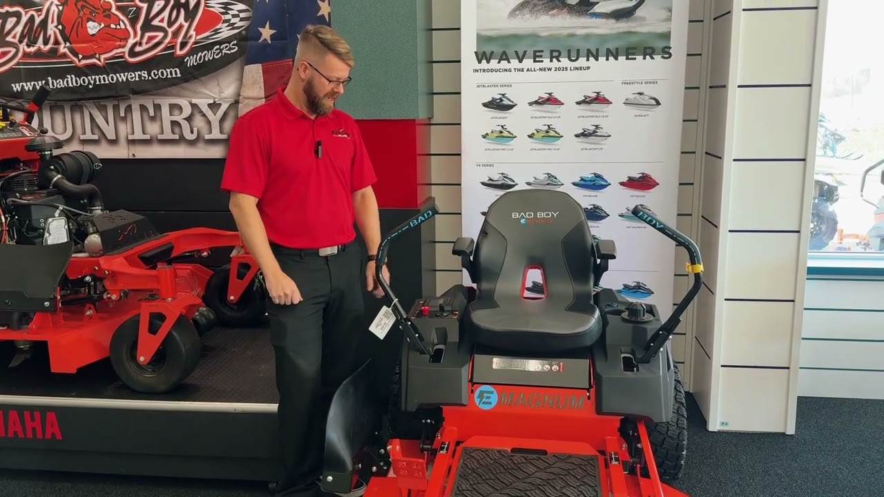 Bad Boy E-Magnum Electric Zero Turn Mower - Quiet and Efficient