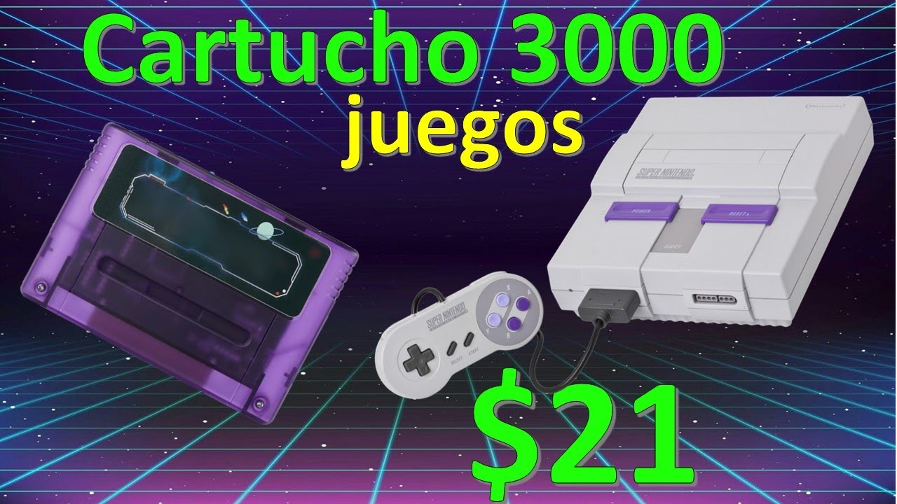 Cartucho con 3000 juegos para Super Nintendo, bueno, bonito y barato