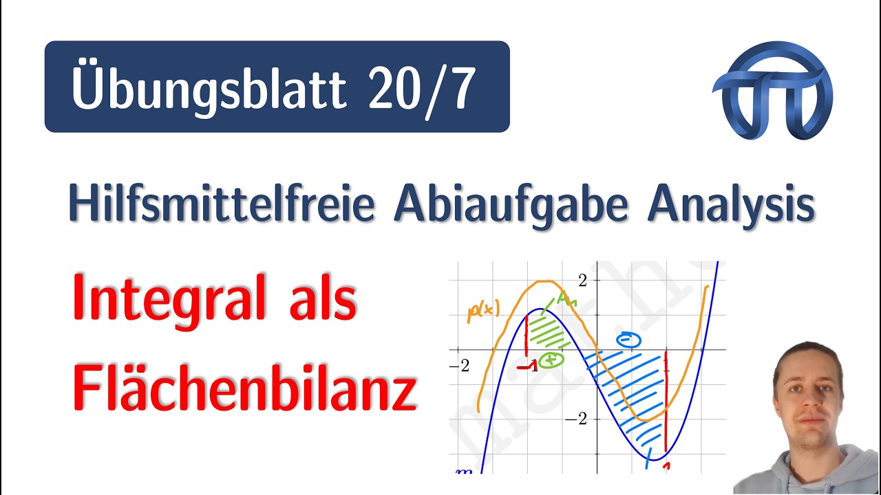 Integral als Flächenbilanz| Hilfsmittelfreie Abiaufgaben Analysis | 20/7