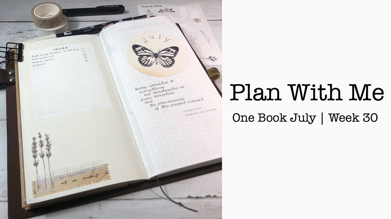 Plan With Me | One Book July | Bullet Journal | Standard size