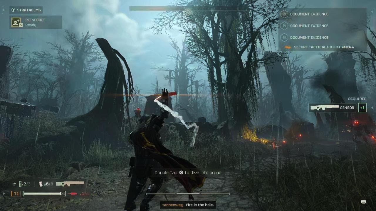 HELLDIVERS 2 failed mission as a recording diver