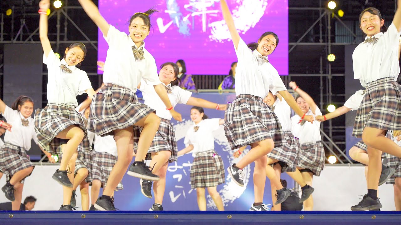 [4K] 中京高校保育class『love kids』　安濃津よさこい 2022　津まつり (中央)