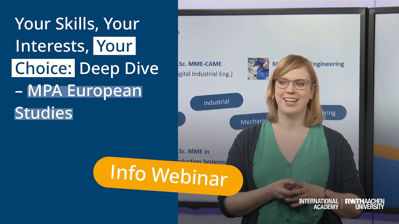 Your Skills, Your Interests, Your Choice: Deep Dive – MPA European Studies