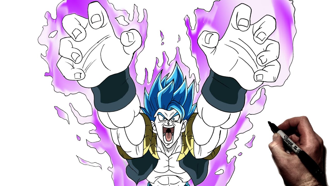 How To Draw Gogeta (Resonant Explosion) | Step By Step | Dragonball