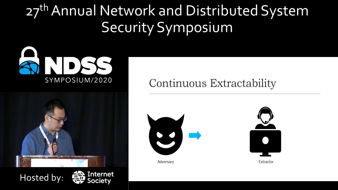 NDSS 2020 Proof of Storage-Time: Efficiently Checking Continuous Data Availability