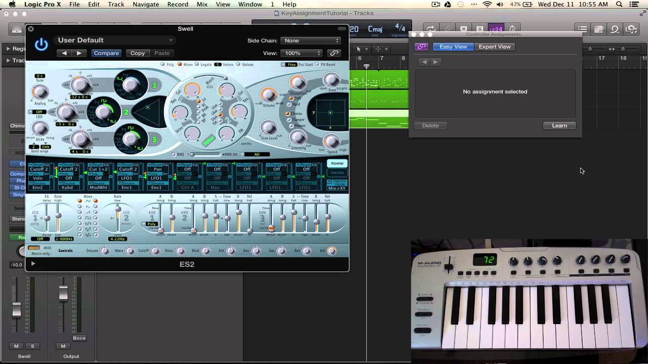 Logic Pro X Tutorial - Controller Assignments