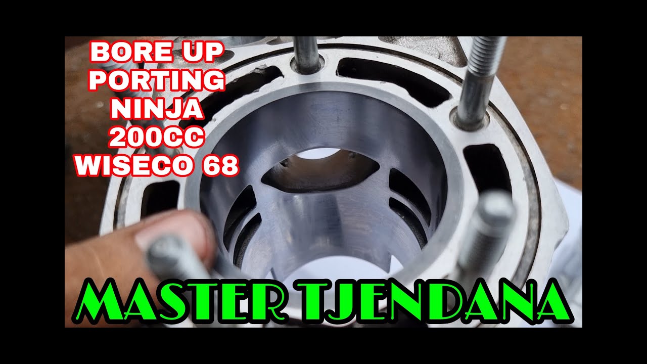 BORE UP NINJA 68 + PORTING + WISECO 68