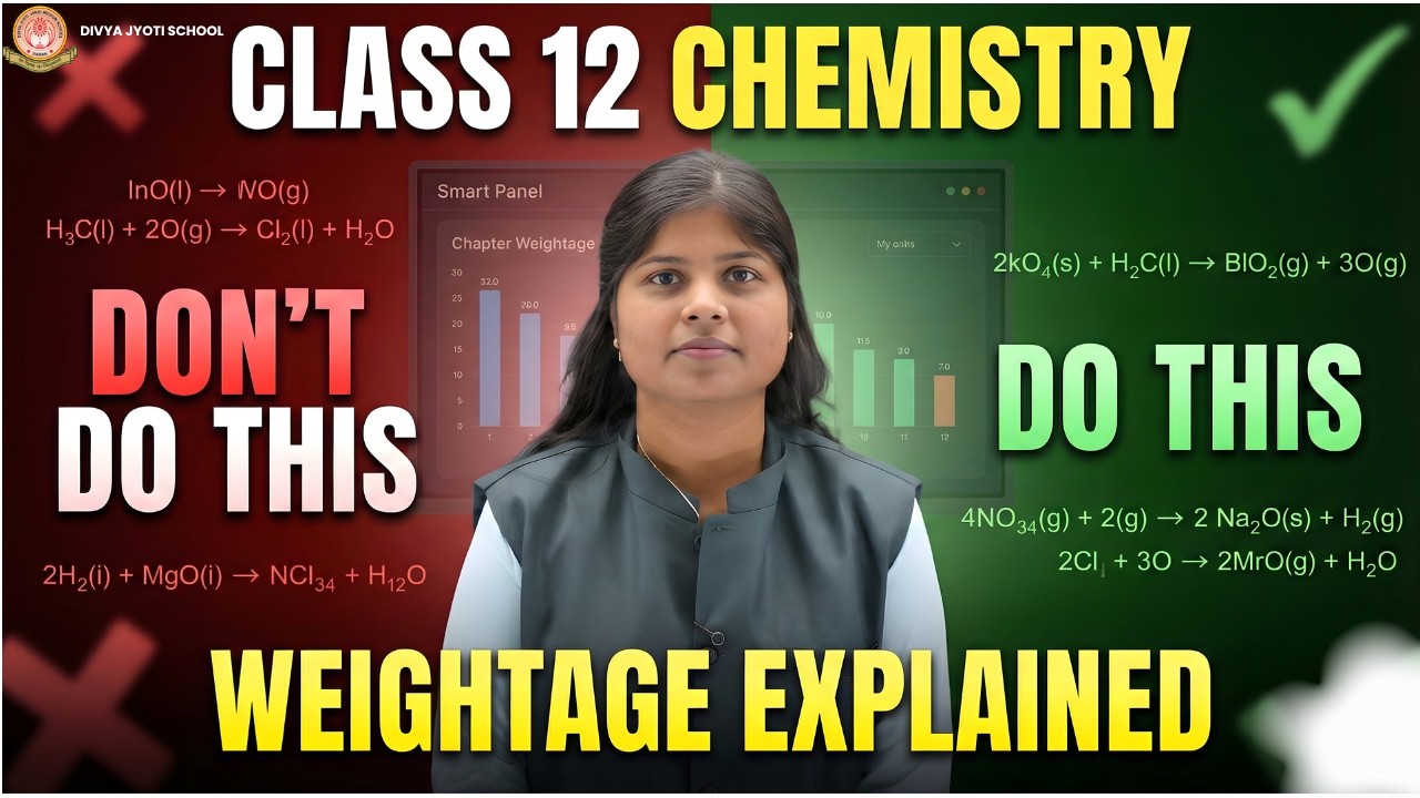 Chemistry Weightage 2026 | Class 12 Chemistry | Rewa Ma'am | GSEB