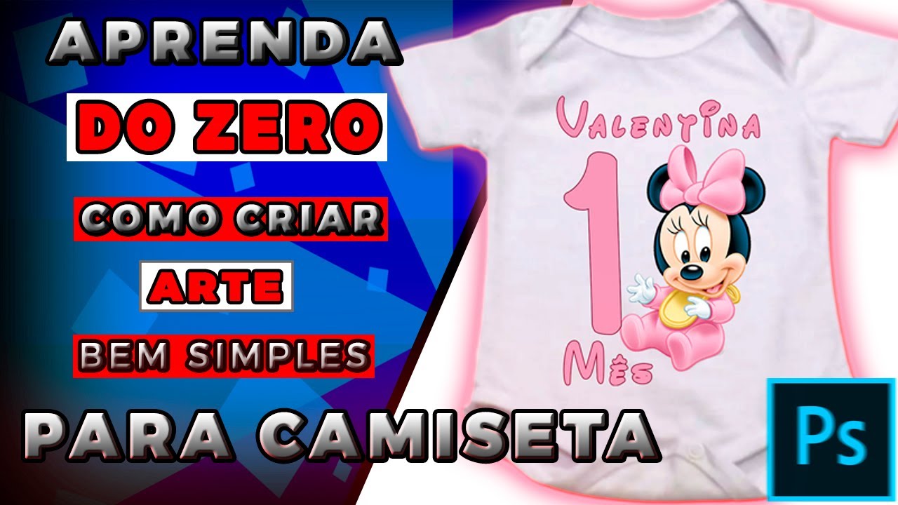 🚨[DO ZERO] COMO CRIAR ARTE PARA CAMISETA NO PHOTOSHOP  - IMPOSSÍVEL SAIR DESSE VÍDEO SEM APRENDER!