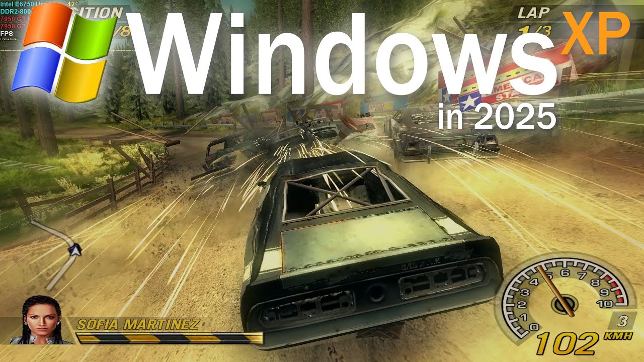 Windows XP Gameplay: FlatOut 2