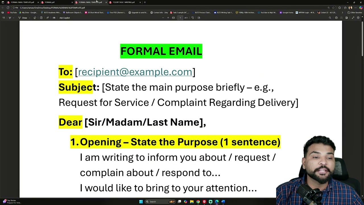 CELPIP Writing Task 1 Made Easy ✨ | Formal Email Tips & Sample