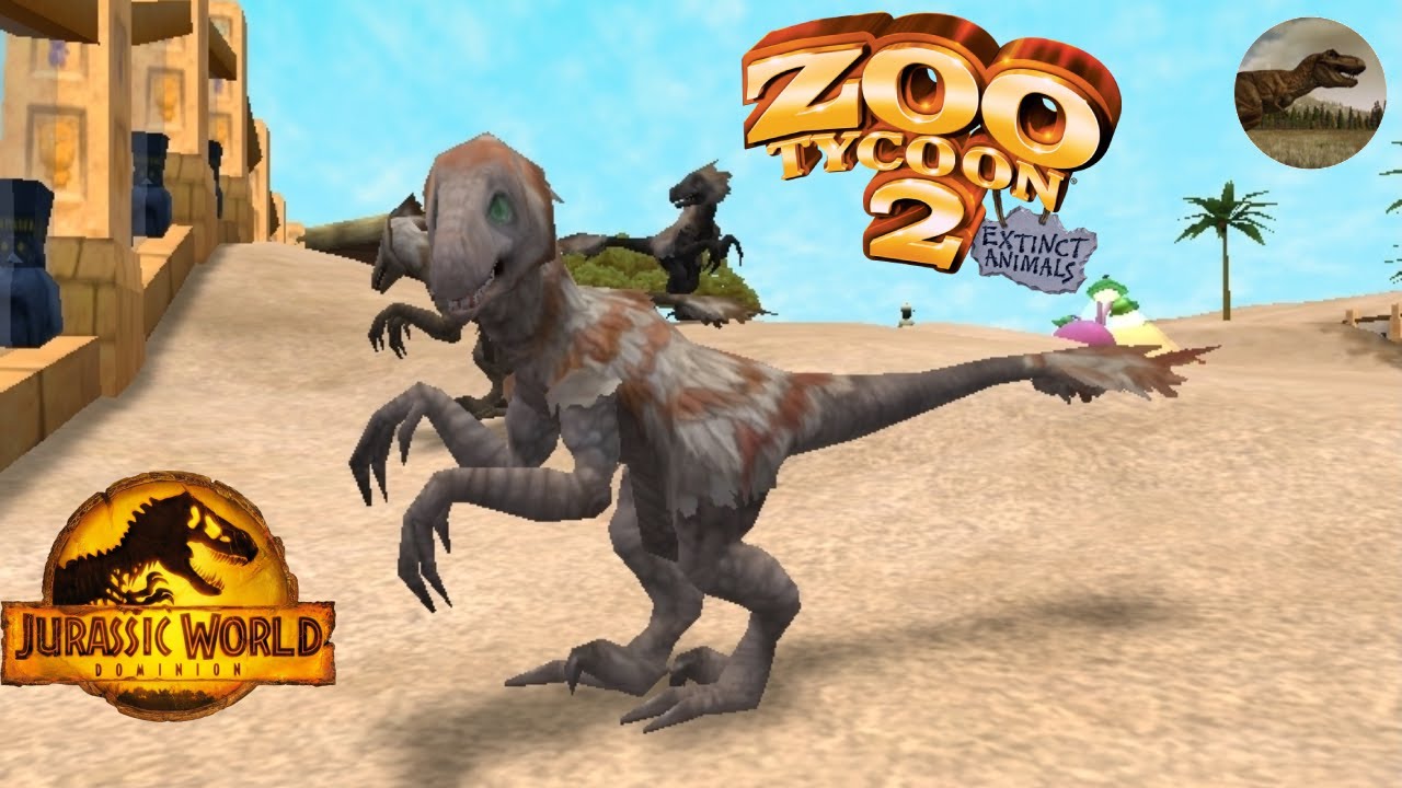 Velociraptor Zoo Tycoon 2 Extinct Animals Gameplay