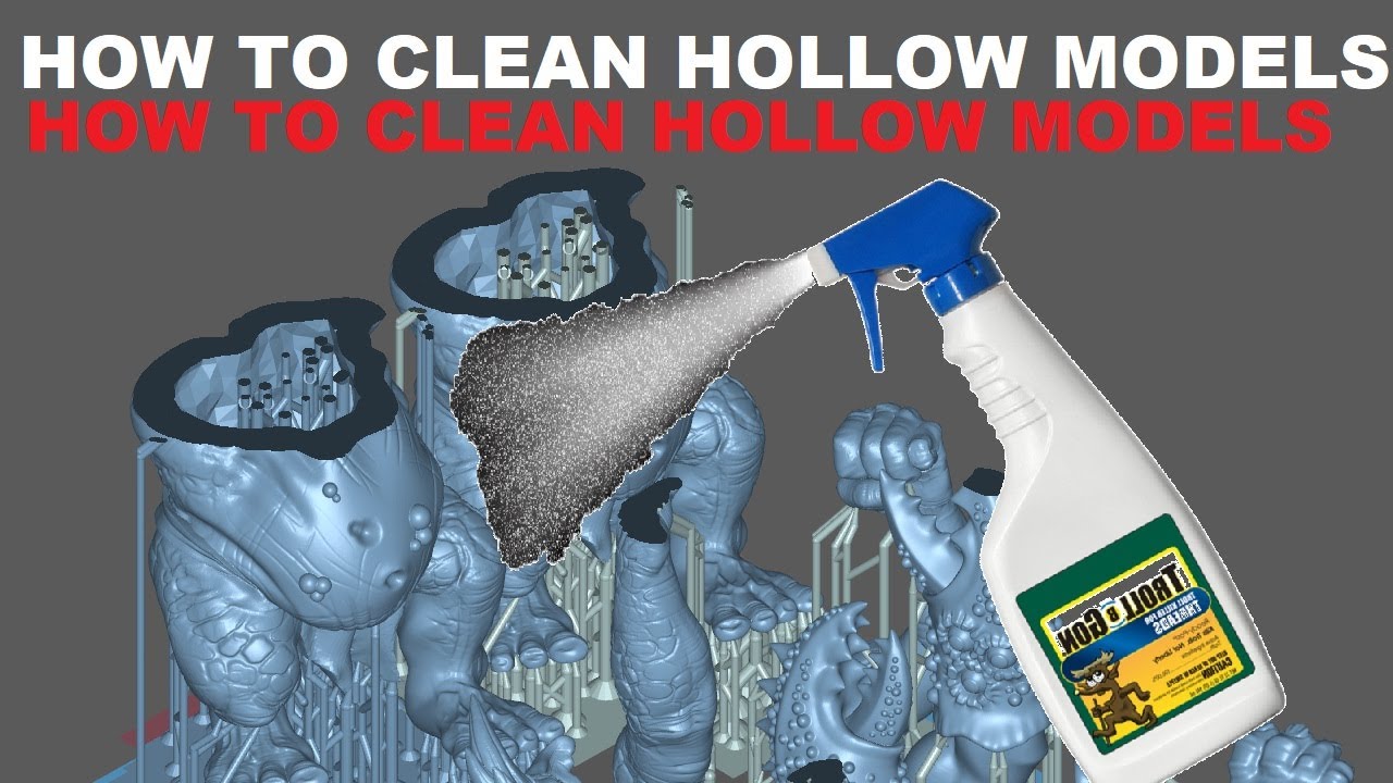 BEST Cleaning hollow 3D prints