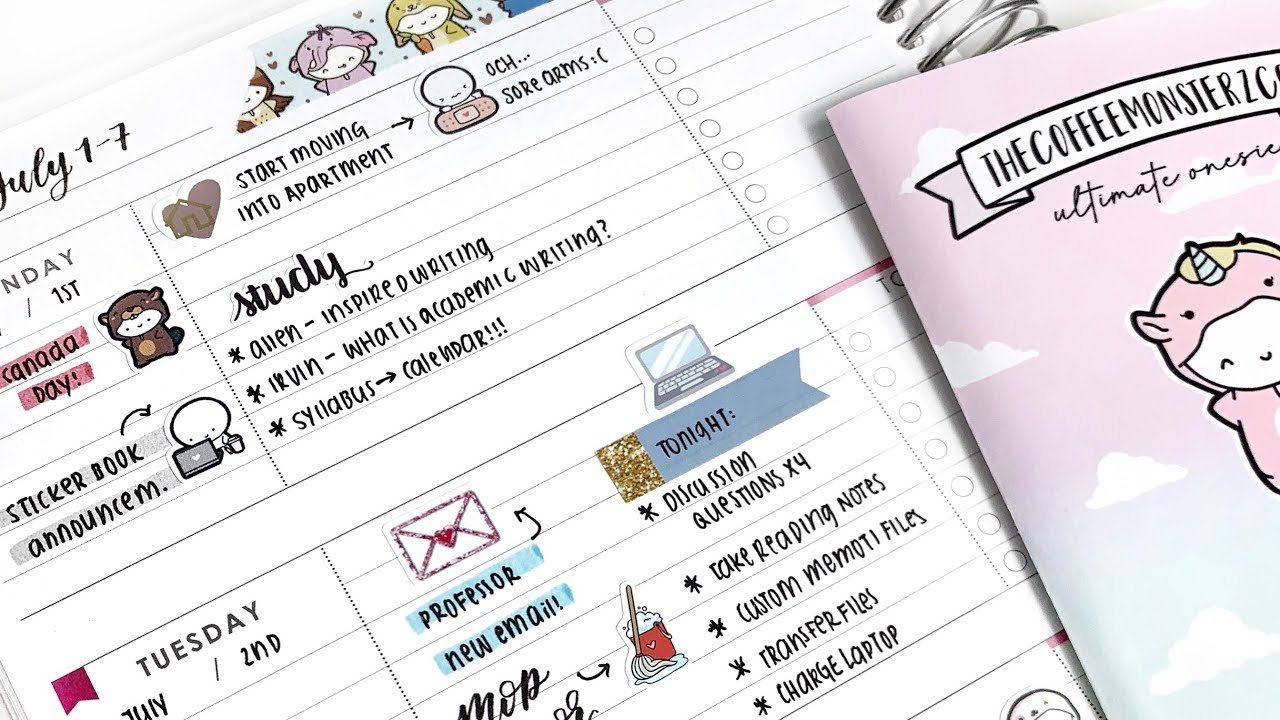 Plan With Me: Academic Planner for Summer School! Another hectic week yikes!