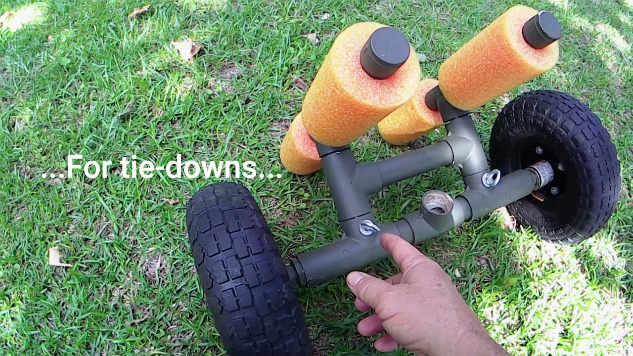 Strong, Easy AND STOWABLE!! DIY Kayak Cart for the Pelican Catch 120