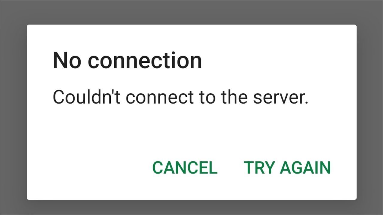 Hangouts - No Connection - Couldn't Connect To The Server - Android & Ios