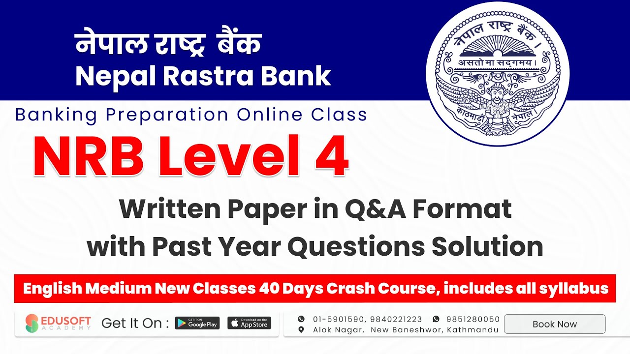 NRB Assistant 2nd Written Paper focused Question & Answer Class with Past Year Questions Solution