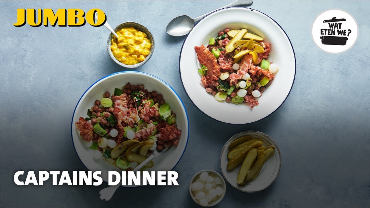 Wat eten we? Captains dinner