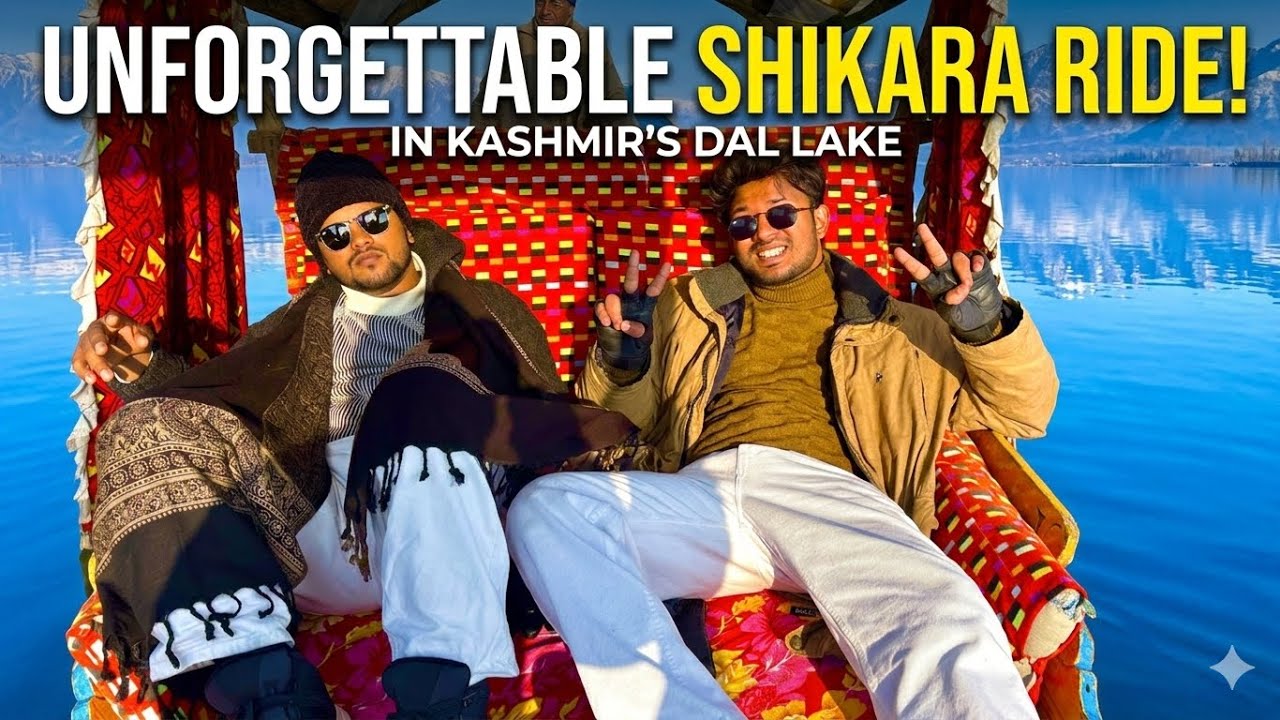 “Shikara Ride”  Dal-Lake Kashmir, Full of masti & adventures ride ever 😵‍💫