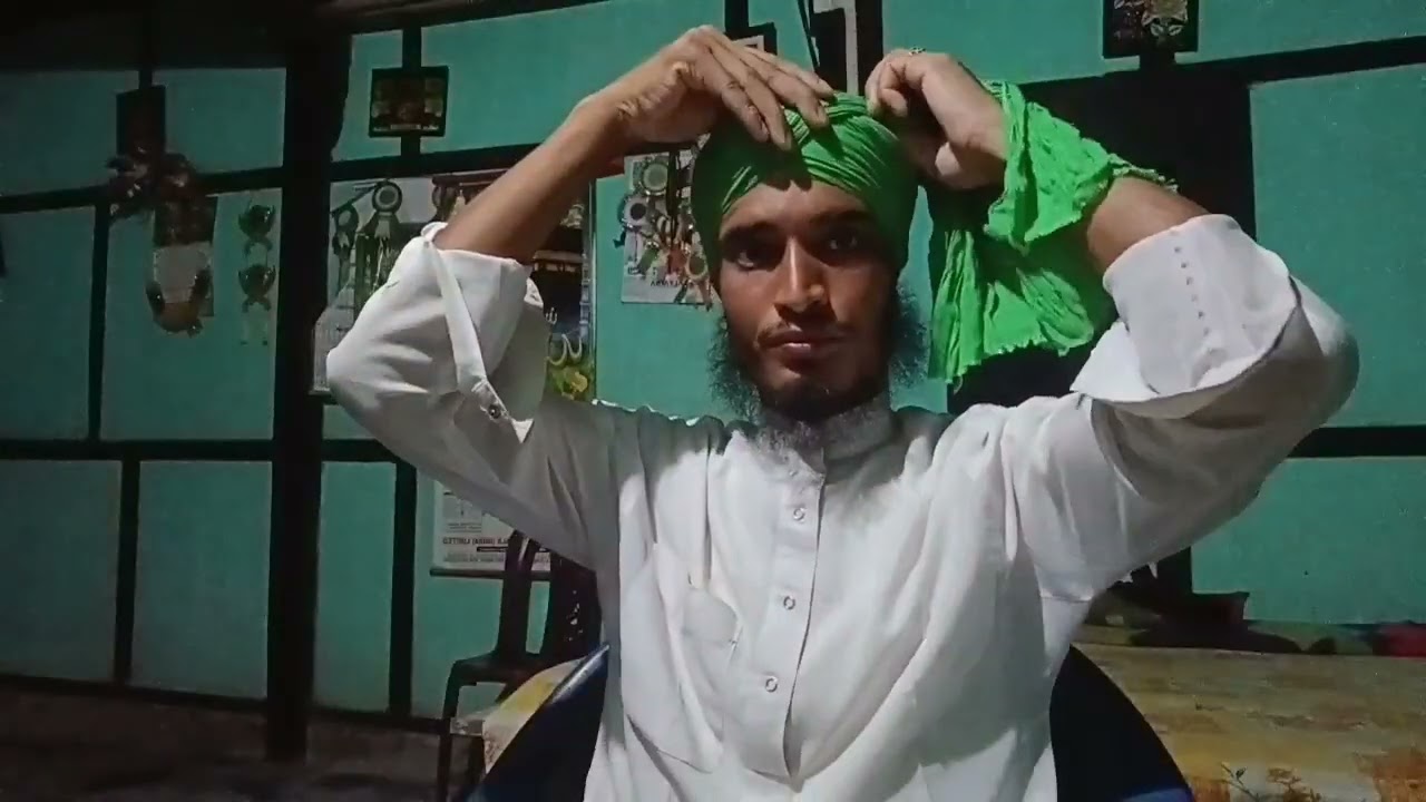 MOULANA YEASIN AHMED MAZUMDER SAHEB.BAR.HAILAKANDI.পাগড়ি বাঁধার সহজ নিয়ম।