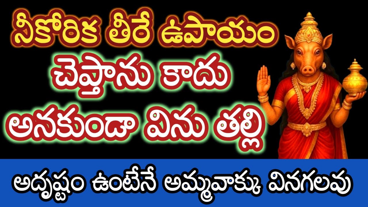 బిడ్డా నీకోరిక తీరే ఉపాయం చెప్తాను అమ్మమాట ఆలకించి విను |varahidevi miracle @Pavithratalks