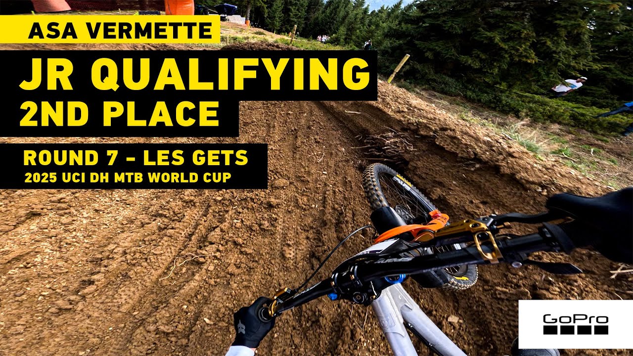 GoPro: Asa Lands a P2 spot for Finals - Les Gets - '25 UCI DH MTB World Cup
