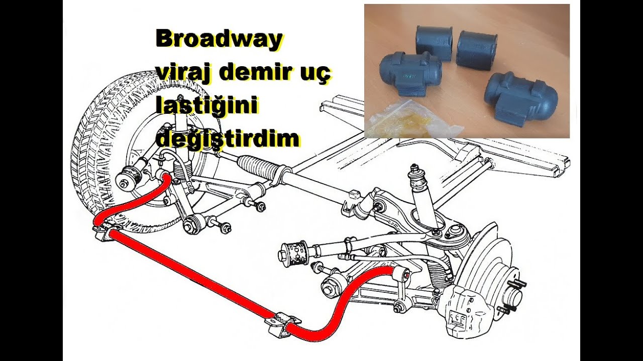 Renault R9 Broadway Spring viraj demir lastiği  nasıl değiştirilir