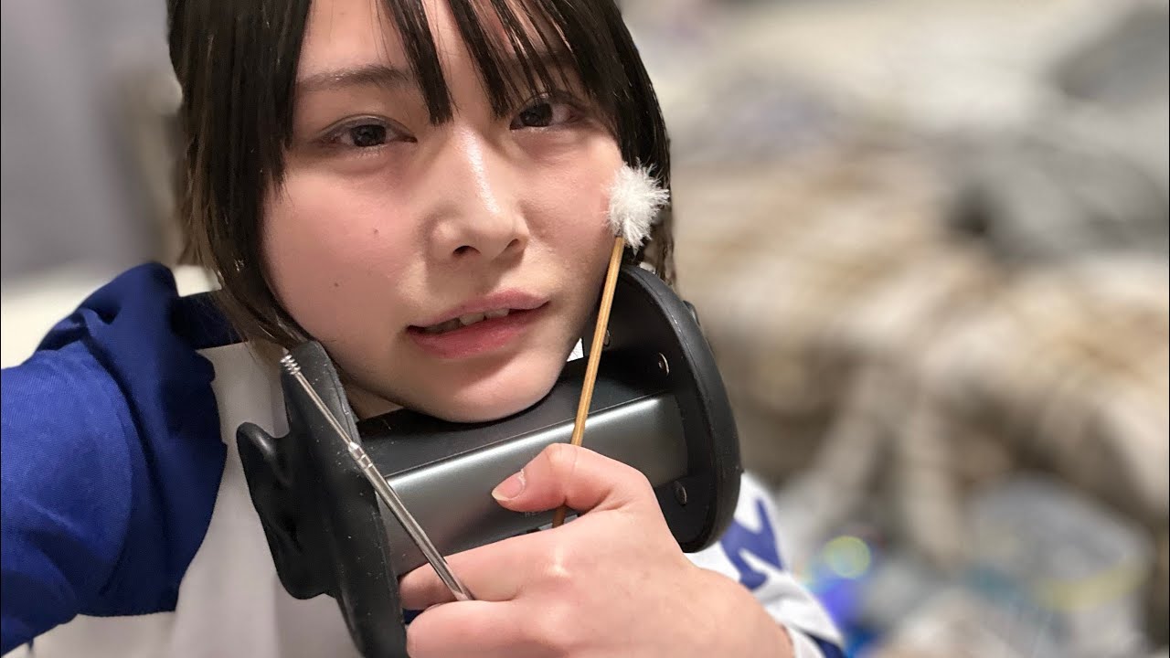 【ASMR】少し態度の悪いメイド耳かき店ロールプレイ　ear cleaning