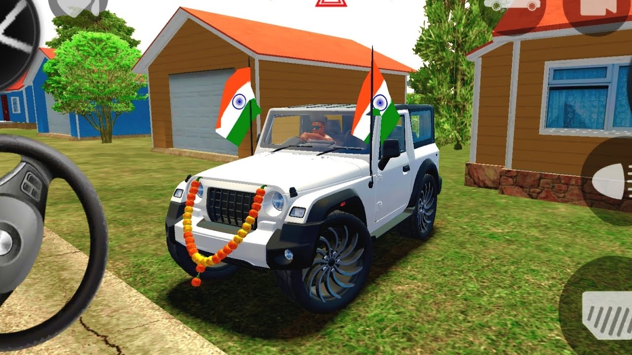 Modified Mahindra Thar 😈 Games | Indian White Thar (Gadi Wala Games) Car Game Android Gameplay #2025