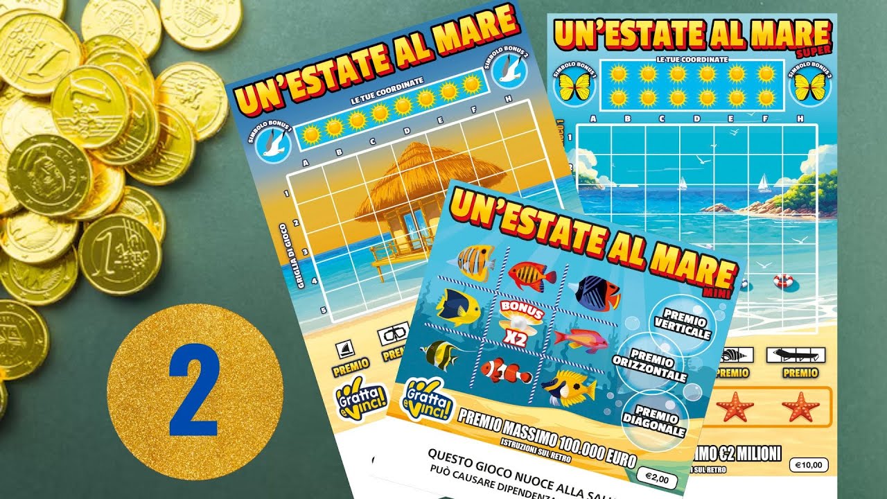 Gratta e Vinci con Un'Estate al Mare da 5 PACCO INTERO 2 su 6