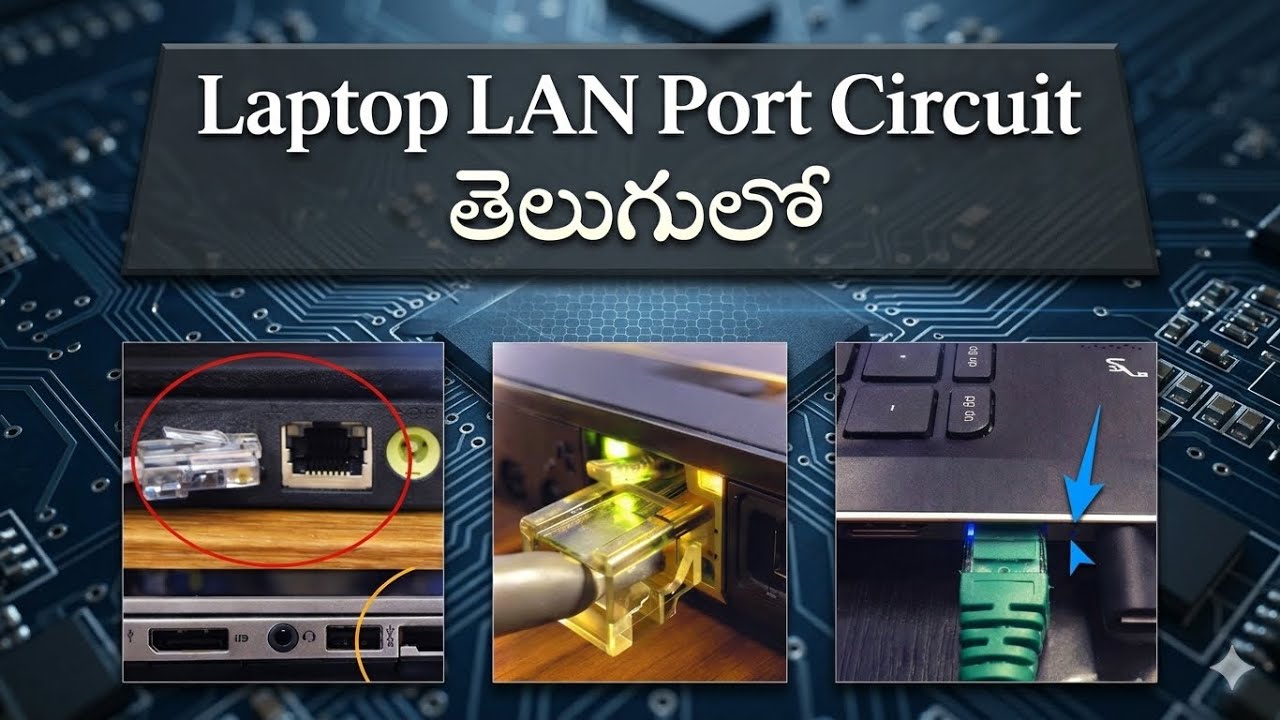 Laptop Lan Port Repair full details in Telugu