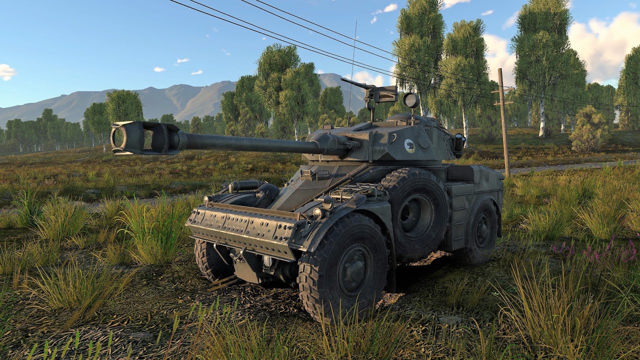 War Thunder: AML-90 French Light Tank Gameplay [1440p 60FPS]