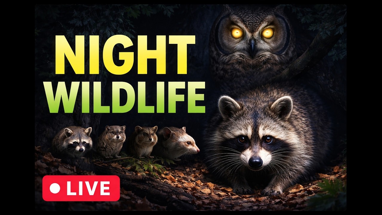 IVE: Night Wildlife Green Valley | Owls, Raccoons, Opossums & Mice | Wisconsin Backyard March 10